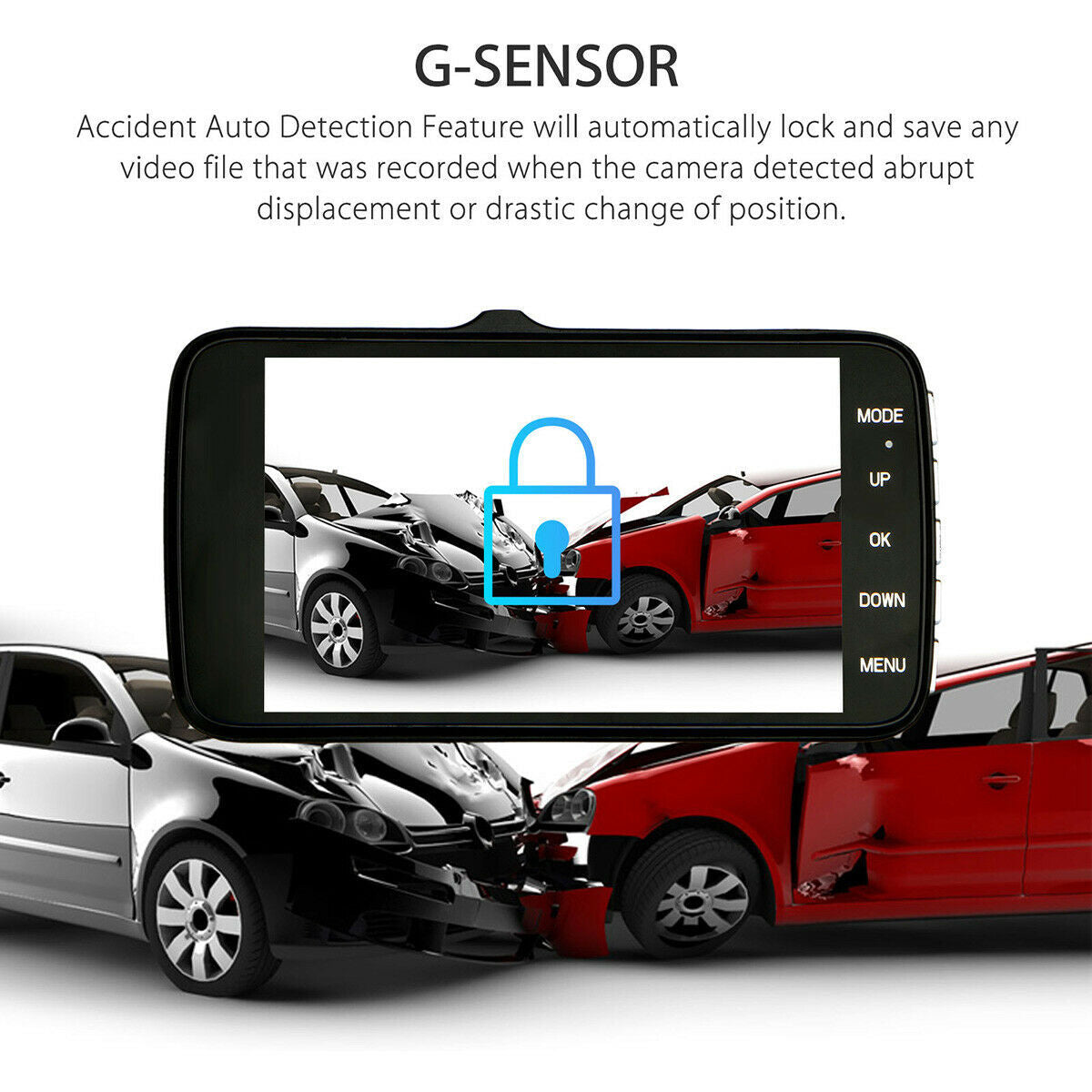 Dash Cam with 8 IR Lights – HD Night Vision Driving Recorder