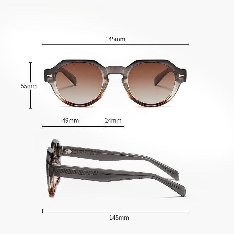 Round Frame UV Protection Sunglasses