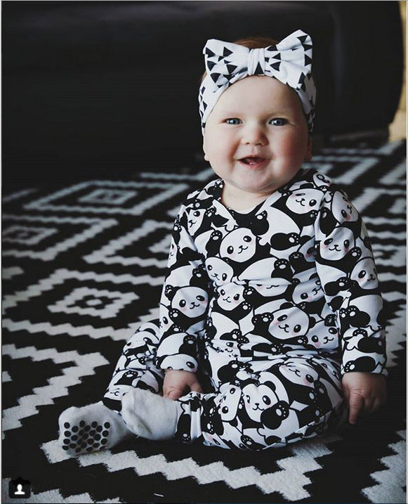 Parent-Child Printed Female T-Shirt Suit Set