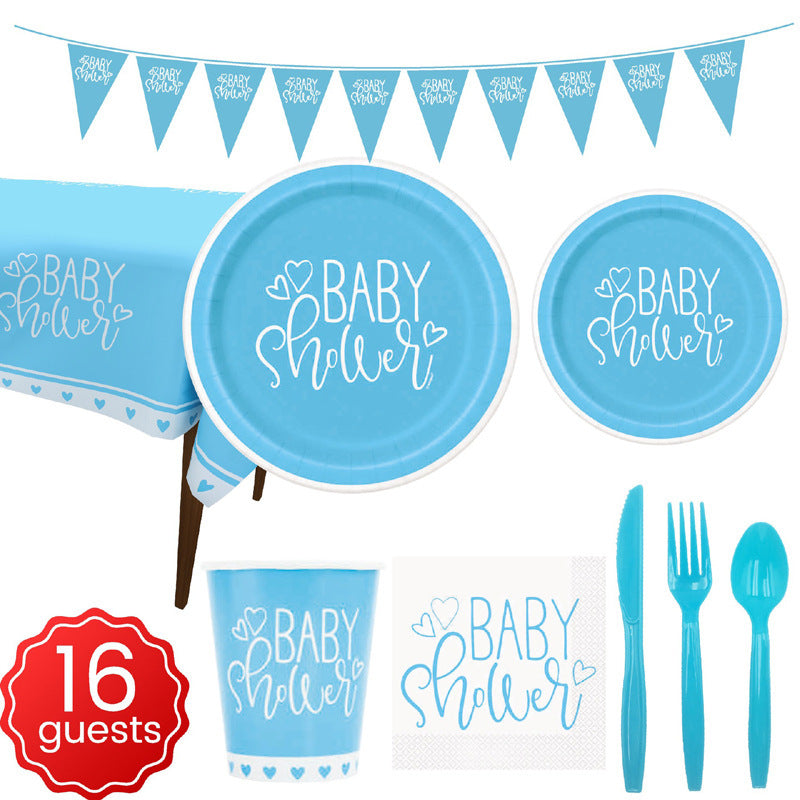BABY SHOWER Disposable Tableware Set