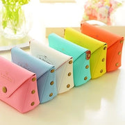 Cute Candy Color Key Case – Macaron Coin Purse & Mini Wallet