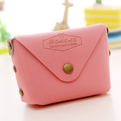 Cute Candy Color Key Case – Macaron Coin Purse & Mini Wallet