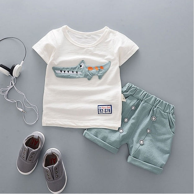 Summer Baby Boys Outfit – Casual Infant Sportswear Set