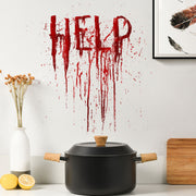 Halloween Removable Wall Sticker – Waterproof PVC Mural Decoration for Haunted House and Party Decor