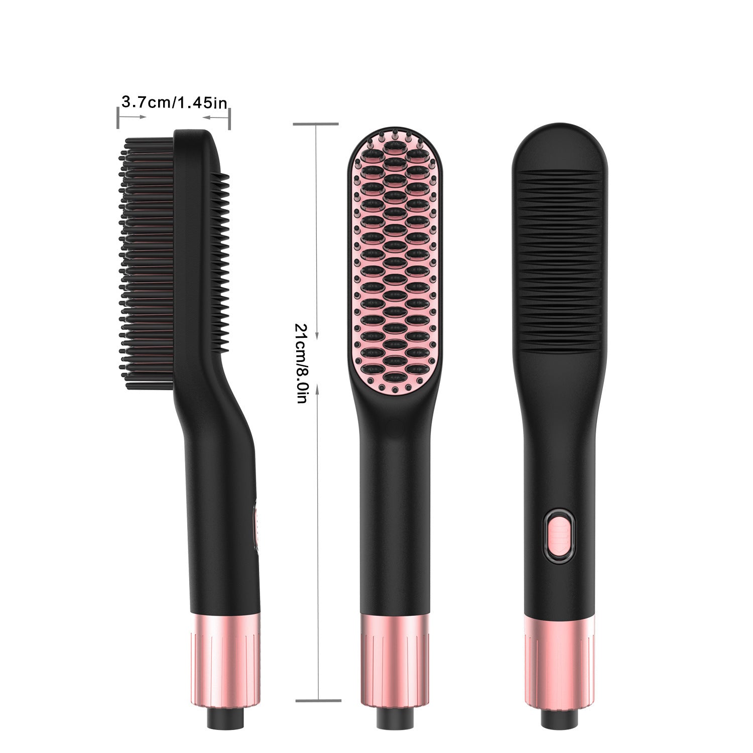 Men’s Mini Straight Hair Comb – Portable Electric Hair Styling Brush