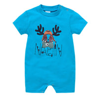 Blue deer head