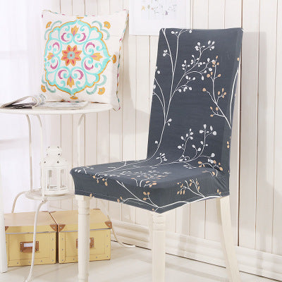 Elastic Siamese Solid Color Stretch Office and Hotel Chair Cover