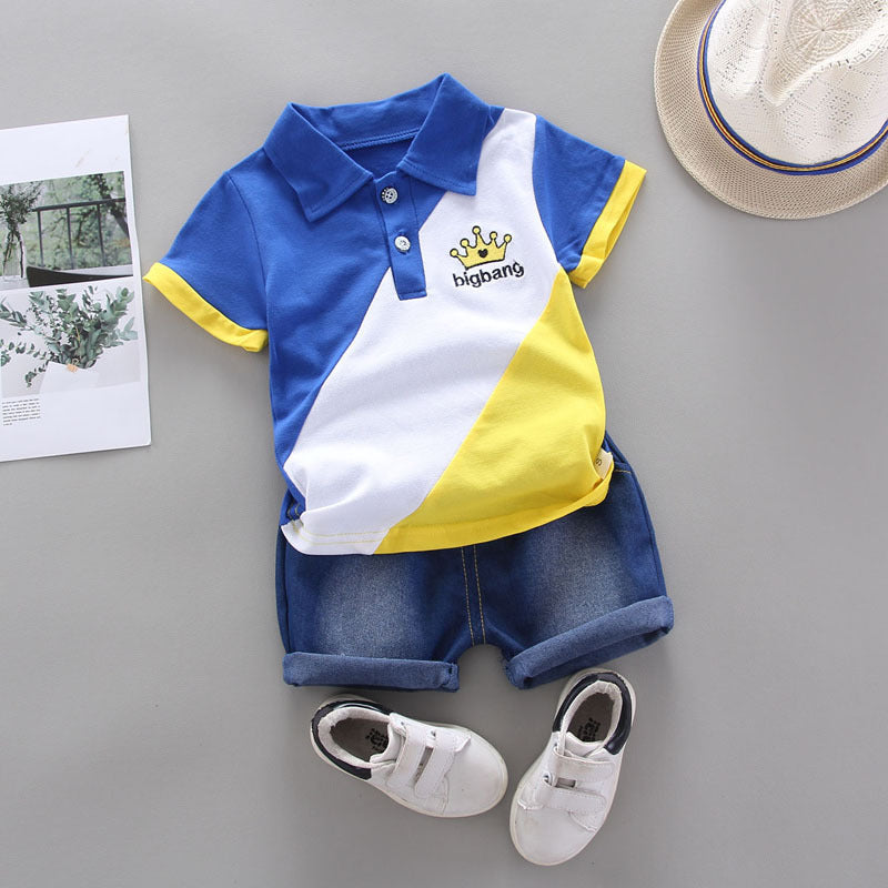 Two-Piece Short-Sleeve T-Shirt Set