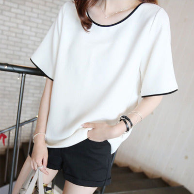 Unisex Oversized Short Sleeve Bottoming Shirt Polyester
