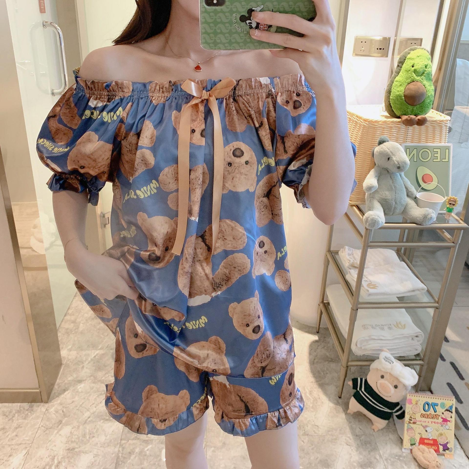 Women's Lightweight Two-Piece Short-Sleeved Pajama Set