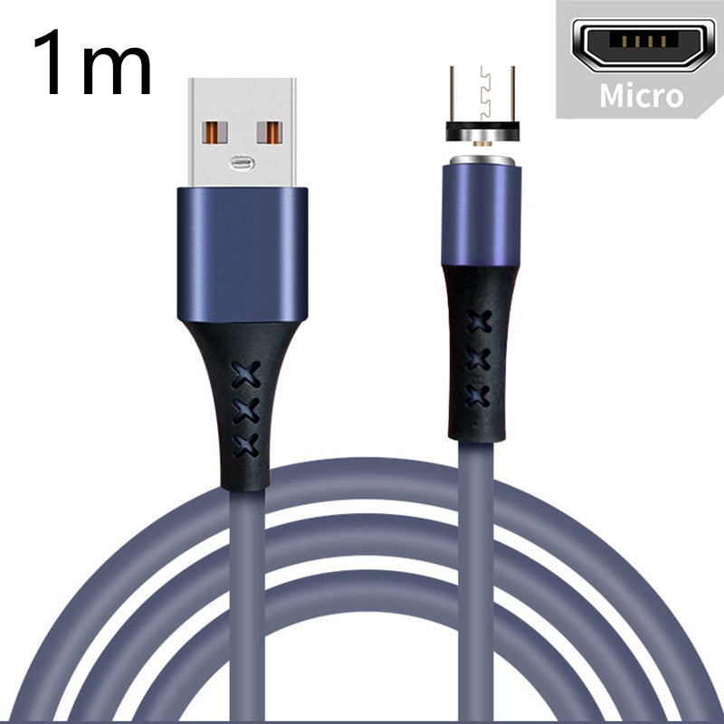 Silicone Fast Charging Mobile Phone Data Cable