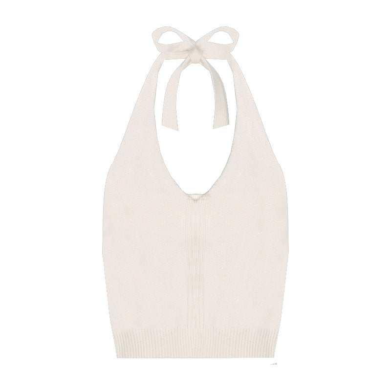 Short Sleeveless Knitted Camisole Summer Women