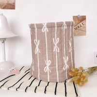 Khaki Bow Basket