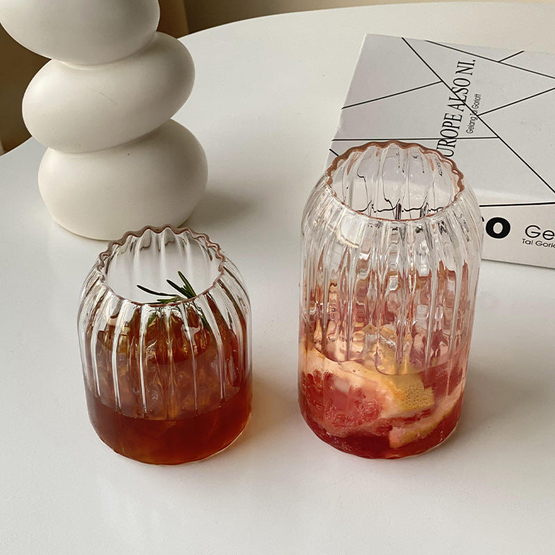 Striped Heat-resistant Coffee Tumbler