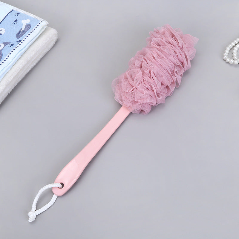 Long Handle Back Scrubber Brush – Soft Mesh Bath & Shower Sponge Brush