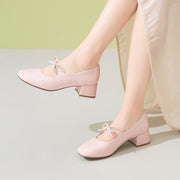 Comfortable Soft Soled Bow Mary Jane Shoes