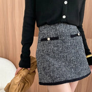 High-End Stylish French Classic A-Line Temperament Skirt