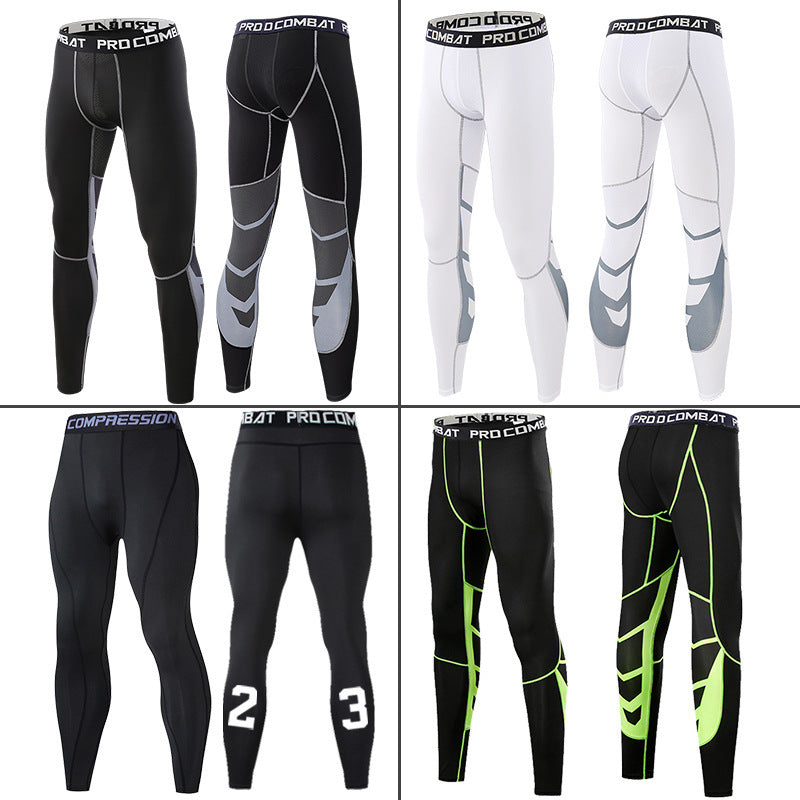 Men’s Compression Tights Leggings – Running & Gym Sports Pants