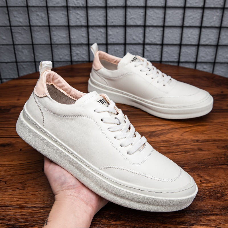 Men's Fashion White Shoes Breathable Casual