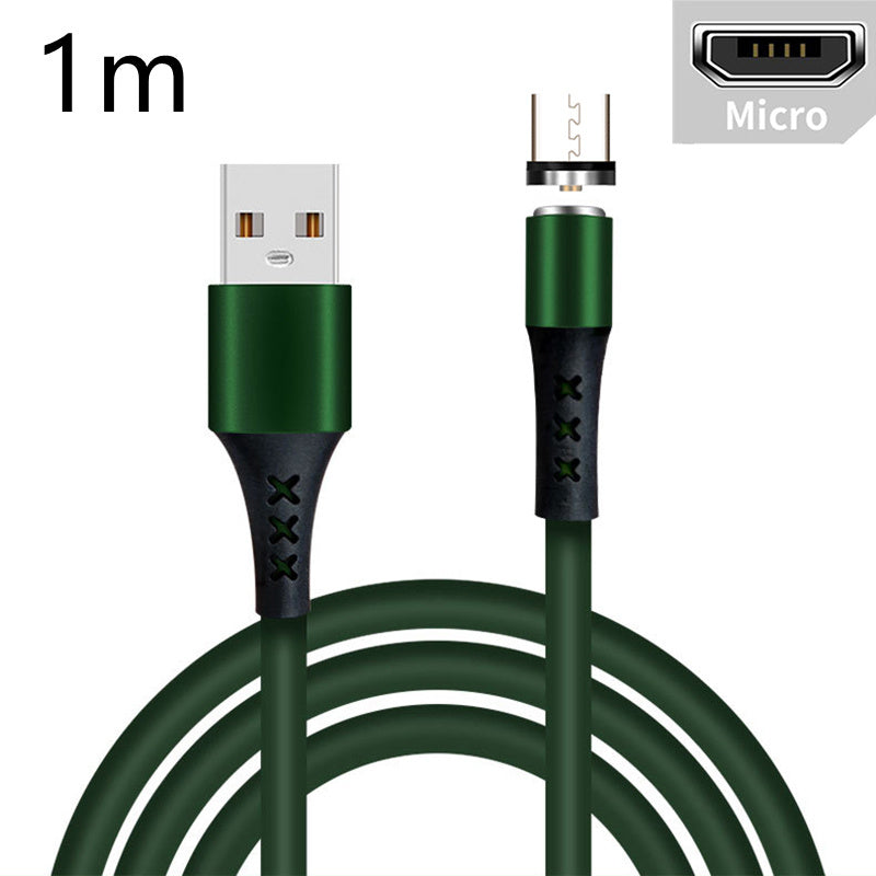 Silicone Fast Charging Mobile Phone Data Cable