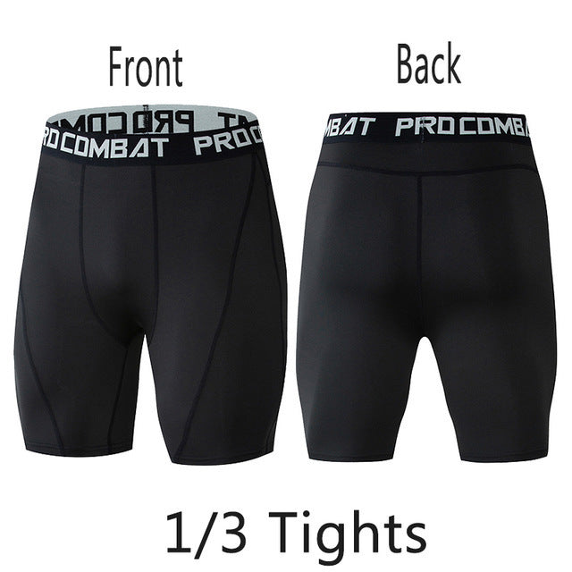 Men’s Compression Tights Leggings – Running & Gym Sports Pants