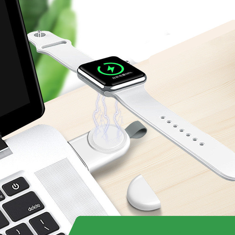 Portable Apple Watch Magnetic Charger – USB-C Wireless Keychain (for Series 1–9, SE & Ultra)