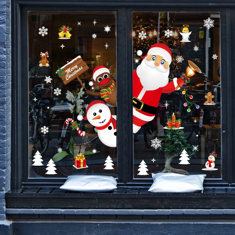 Christmas Store Window Decoration Stickers