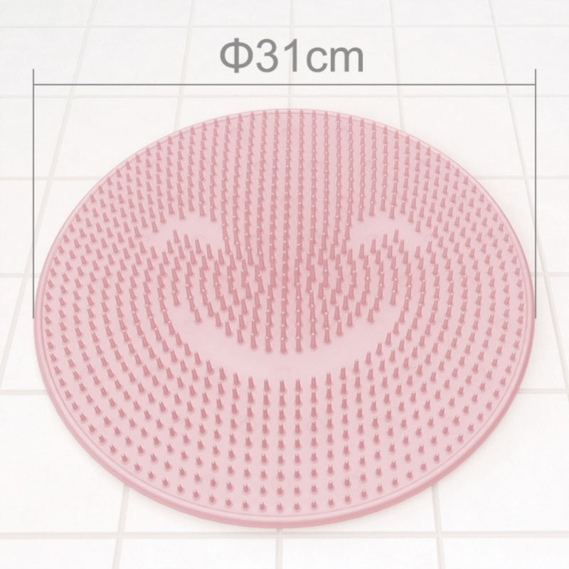 Silicone Bathroom Anti-Slip Massage Pad – Non-Slip Floor Mat with Foot Massage Design for Shower and Bath
