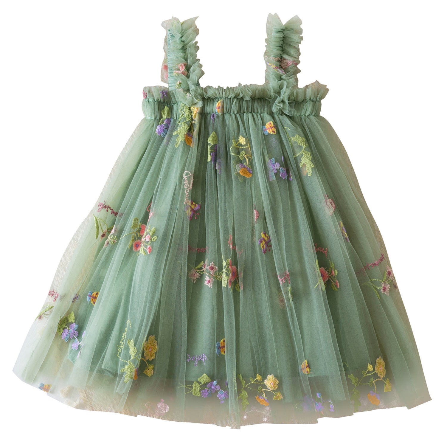 Embroidery Sweet Gauze Dress Children's Dress Princess Dress