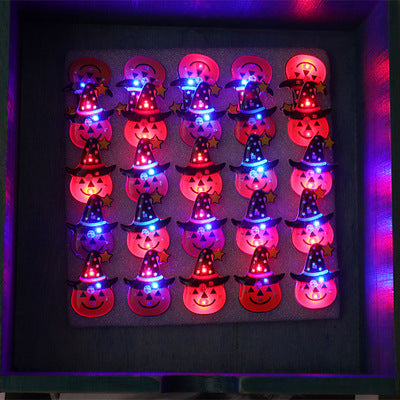 Halloween Glowing Pumpkin Ring – Light-Up Lantern Prop and Party Gift