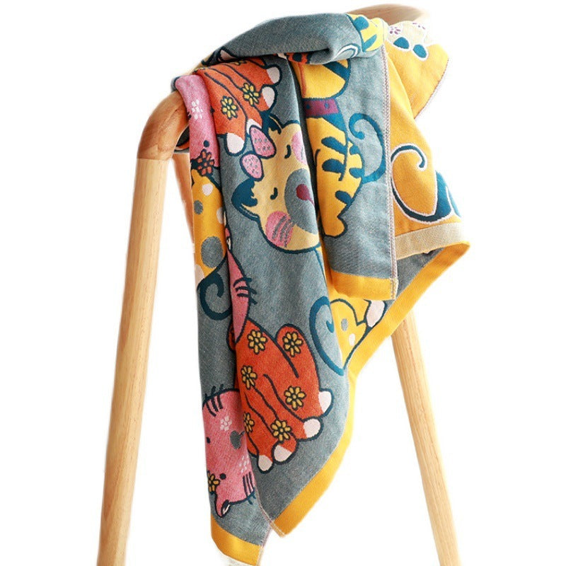 Household Absorbent Bath Towel Five-layer Gauze Super Soft Skin-friendly Comfortable