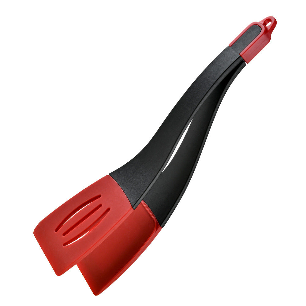 3-in-1 Silicone Frying Spatula Clip – Multi-Function Turner for Steak, Pancakes & More