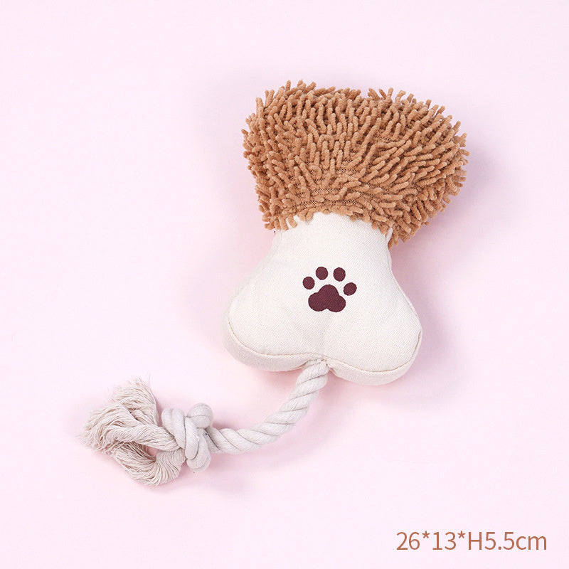 Durable Cotton Rope Knot Dog Toy for Teeth Cleaning and Bite-Resistant Training