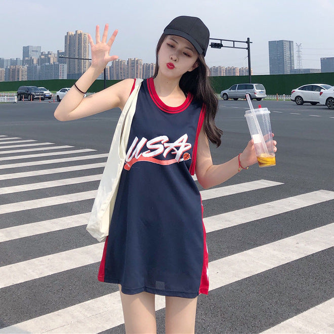 Tops, female, summer basketball, street style, vest