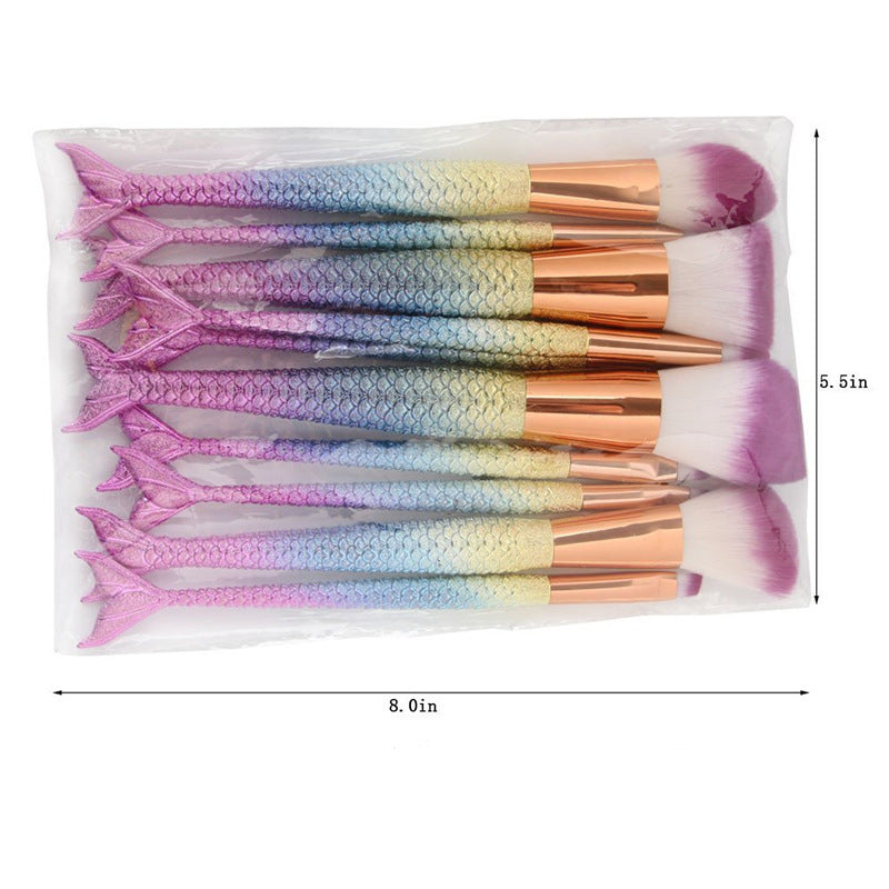 Fishtail Makeup Brush – Unique Cosmetic Foundation & Blending Brush