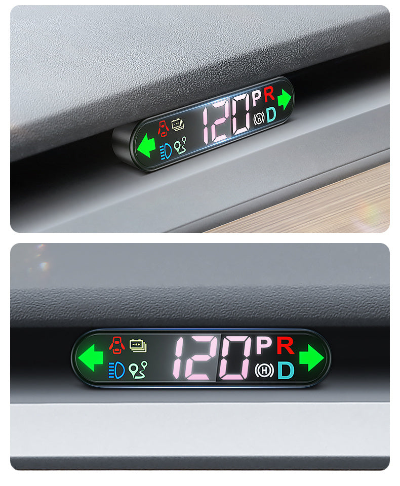 Sub-Screen Car Instrument Panel – Digital HUD Speed Display