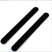 Double-Sided Nail Polishing Strip – Black & Red Heart Nail Buffer Tool