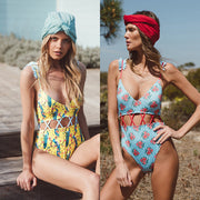 Women's Solid Color One Piece Swimsuit – Polyester, Sexy Backless Monokini