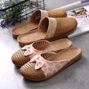Indoor Non-slip Thick-soled Floor Linen Slippers