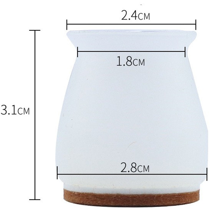 Silicone Felt Non Slip Leg Covers For Tables And Stools