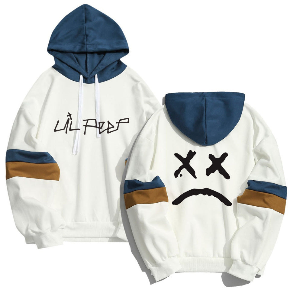 Unisex Patchwork Hoodie Cotton Poly Oversized Spring Summer