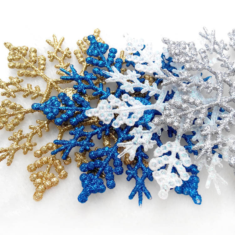 Acrylic Snowflake Christmas Tree Ornaments 10CM
