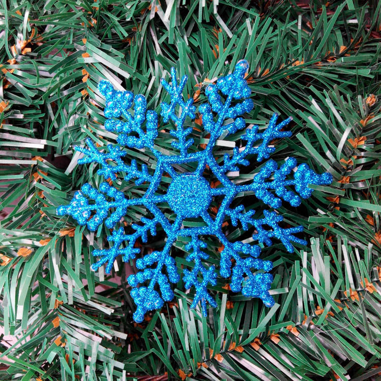 Acrylic Snowflake Christmas Tree Ornaments 10CM