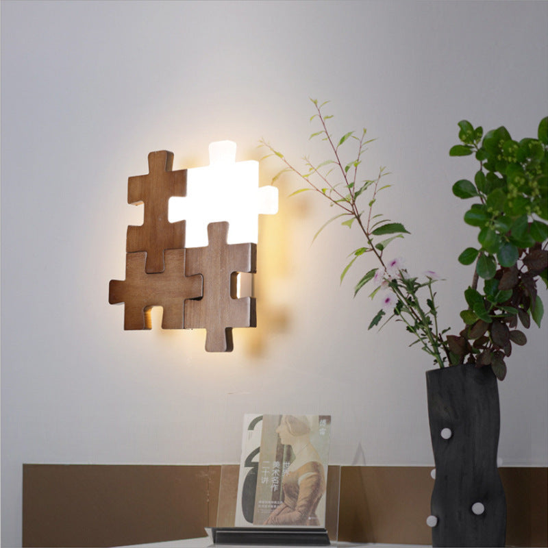 Bedroom Bedside Simple Hallway Corridor Aisle Building Block Wall Lamp
