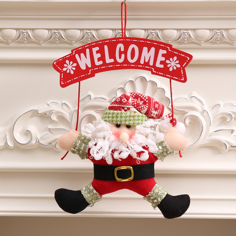 Christmas Cloth Garland Door Hanging Decoration