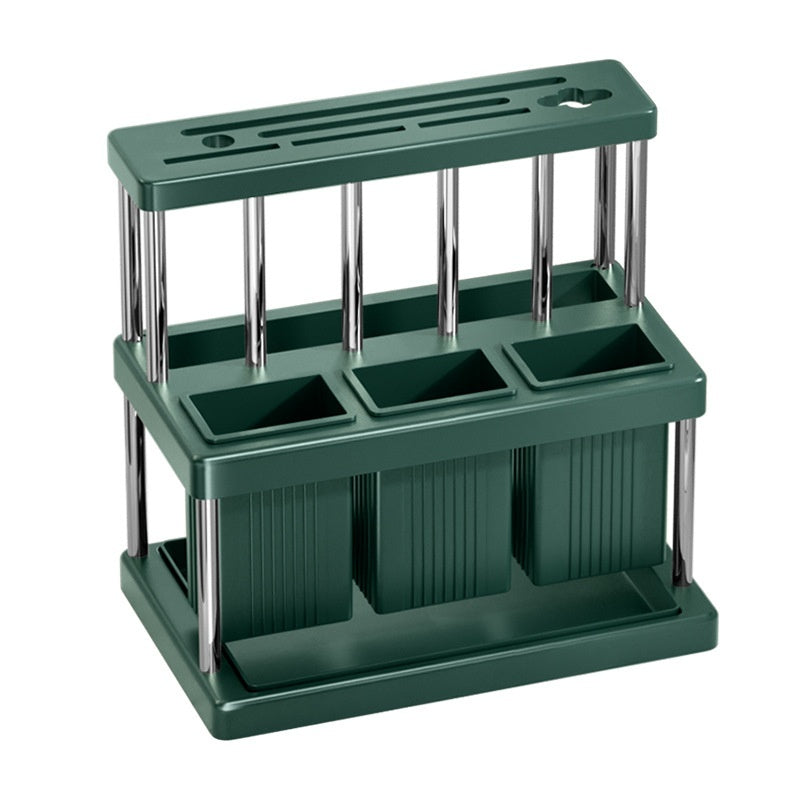 Multifunctional Utensil Storage Rack – Knife & Fork Organizer