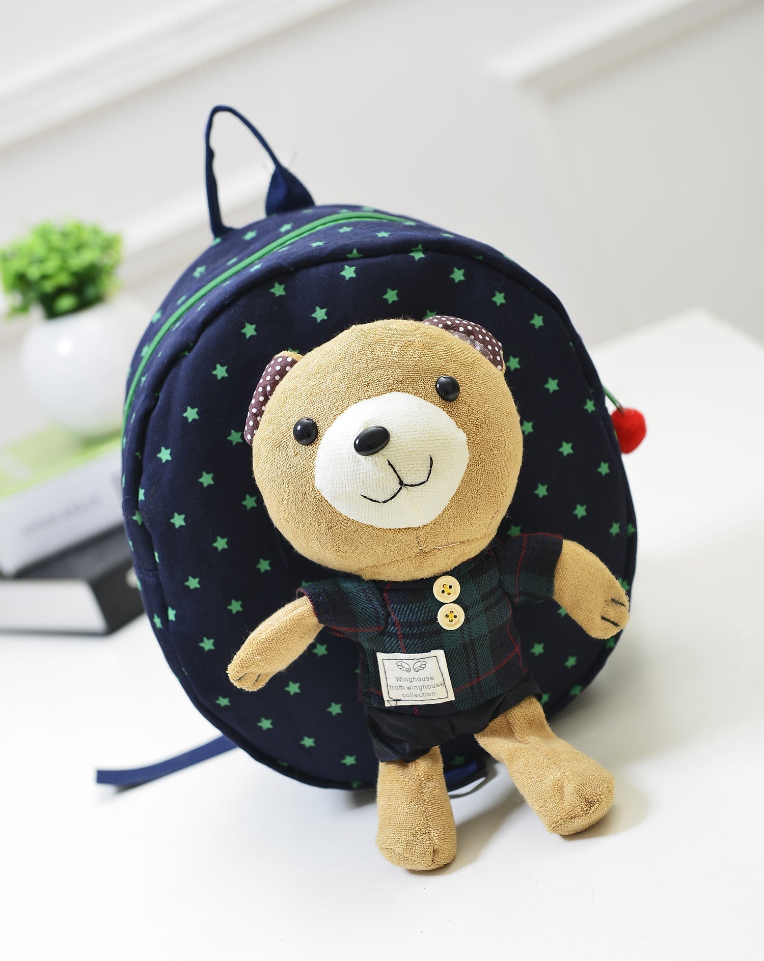Cute Bear Cartoon Baby Backpack Polyester Cotton Kids