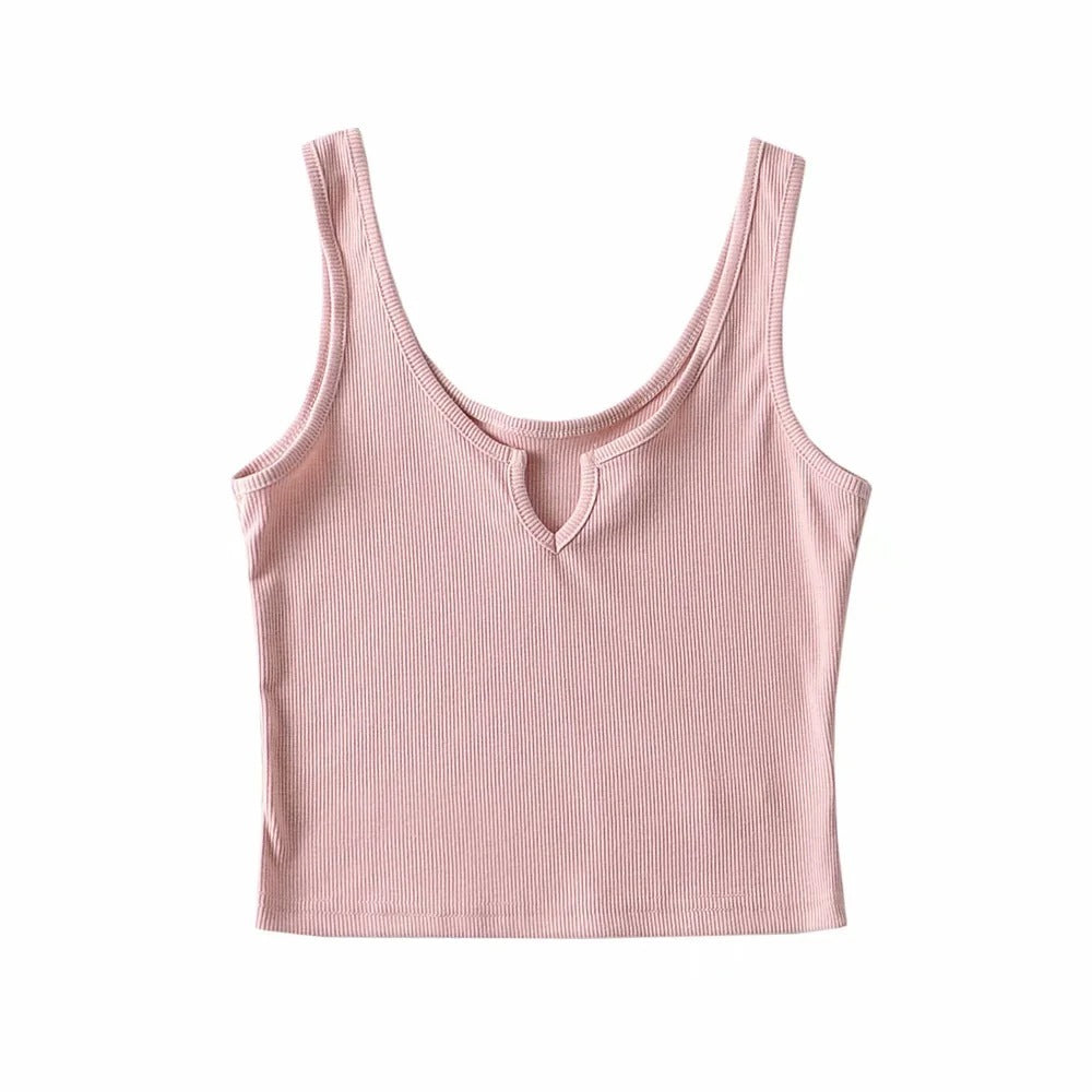 Basic All-matching Outdoor Vest Summer Ins Style American Retro Girl's Age-reducing Scheming Crop-top Spaghetti-strap Top