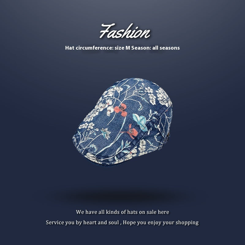 Stylish Cotton Dome Crown Painter Cap for Women’s Spring and Autumn Casual Wear