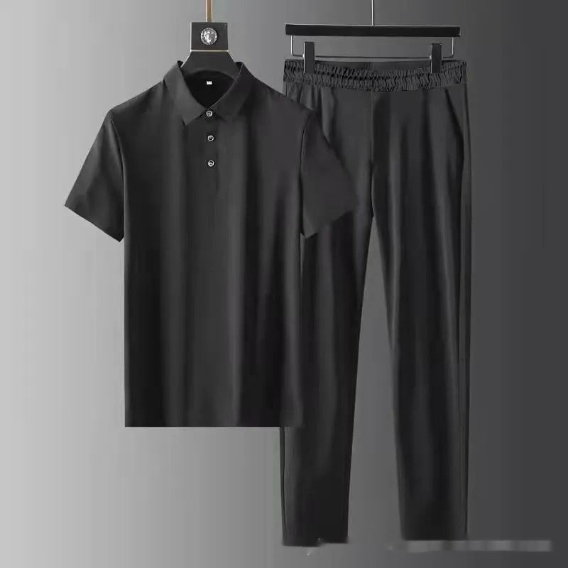 Soft Stretch Ultra-thin Quick-drying Cool Two-piece Set